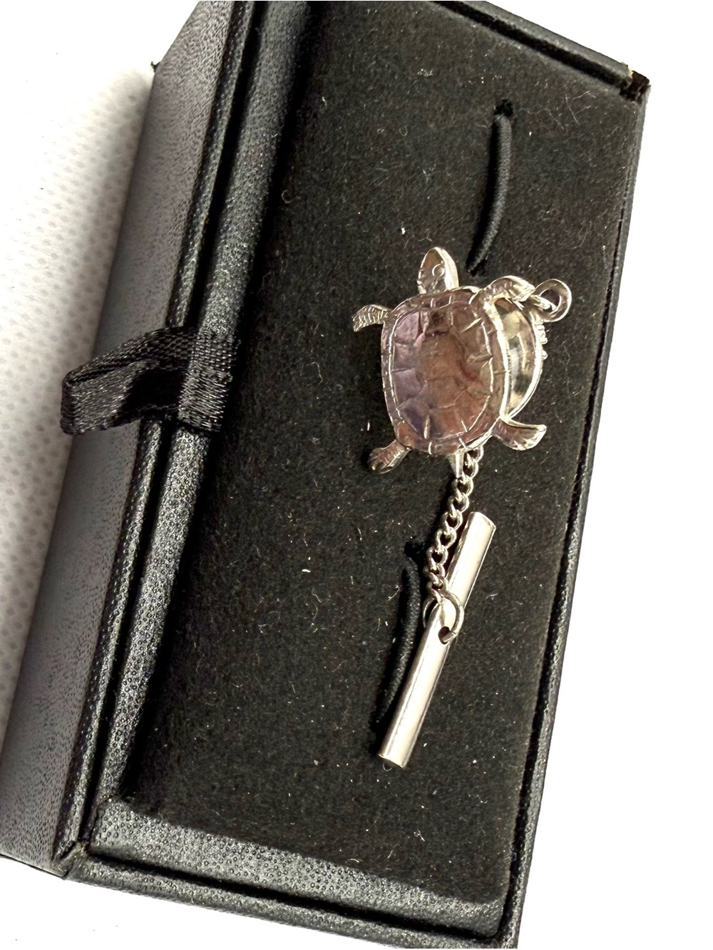 Silver Turtle Tie Pin - Men Accessories